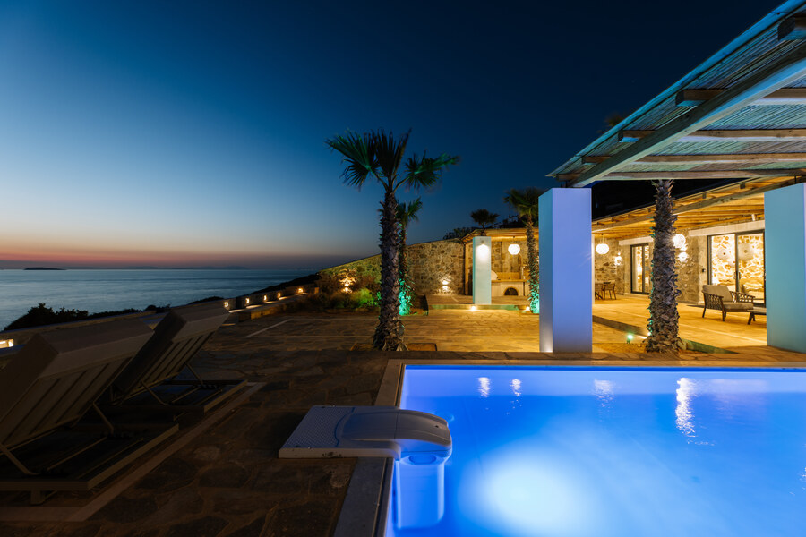 Aegean horizon from the terrace