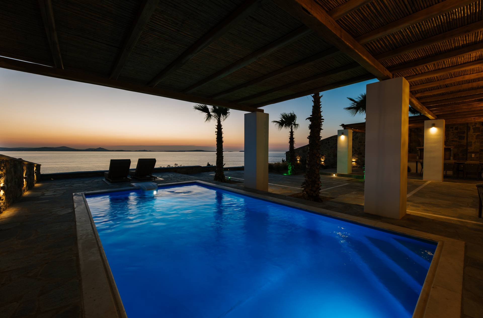 Naxos Royal Villas magical sunset